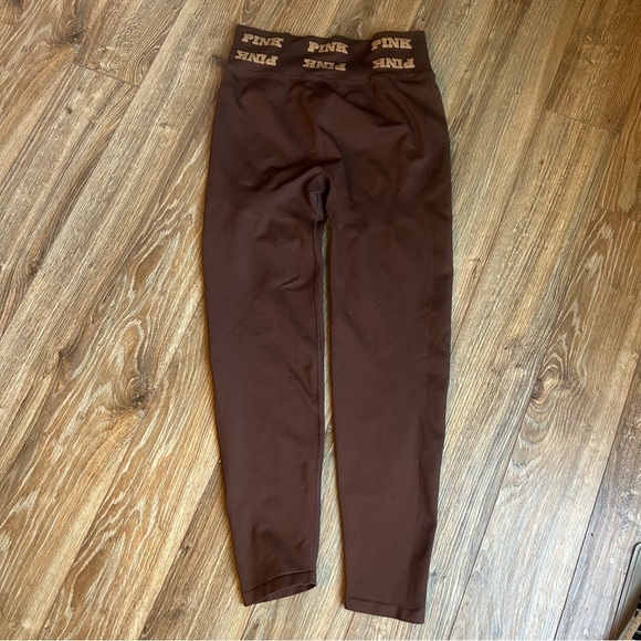 Victoria Secret PINK‐High Waist Full Length Brown Tight/Leggings Sz L - Picture 5 of 8